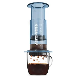 AeroPress® Kaffee- und Espressozubereiter Set Clear Blau