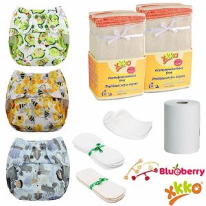 Blueberry Capri 2.0 + XKKO Prefolds Einsteiger Paket