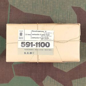 Munitionsschachtel 7.5 mm Gewehrpatrone 11, 60 Patronen, 1961 (03.02.)