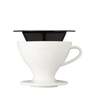 Hario W60 Hand-Kaffeefilter 02 Keramik weiß
