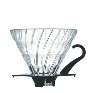 Hario V60 Hand-Kaffeefilter 02 aus Glas Schwarz